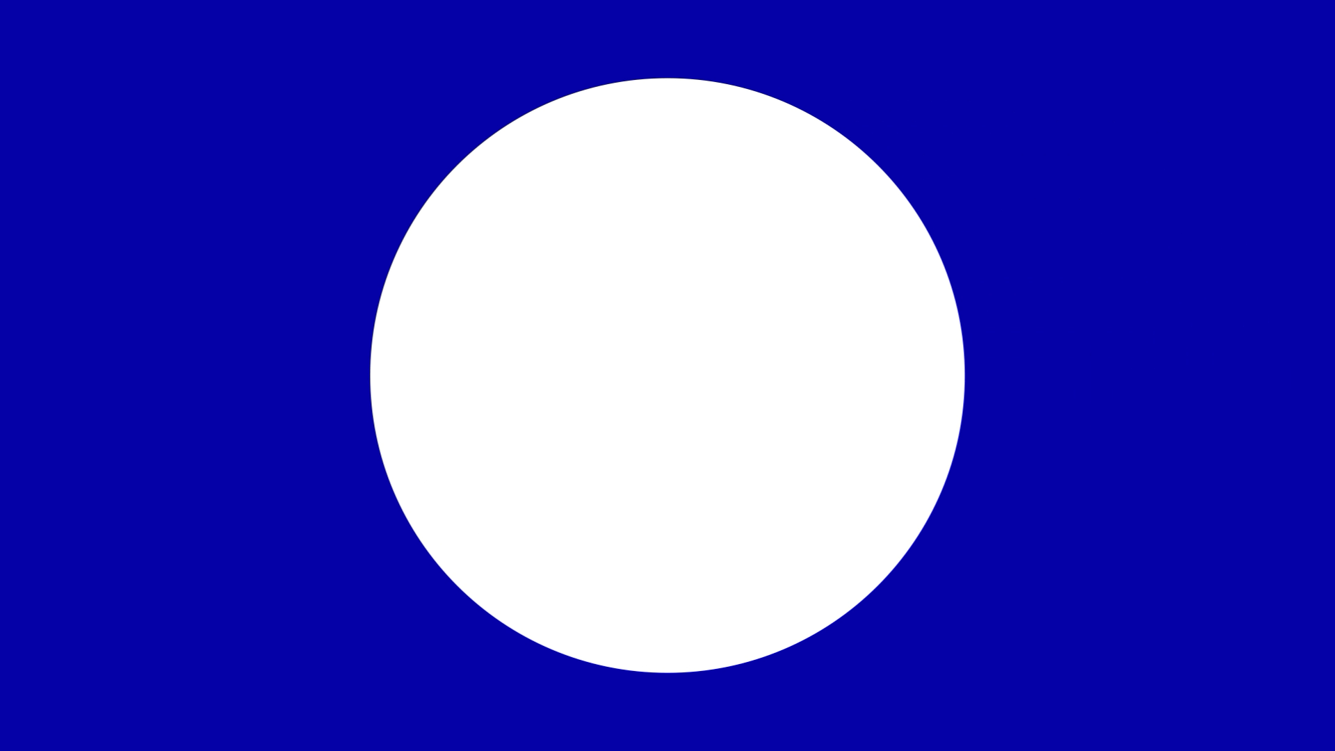 Blue and white circular visual